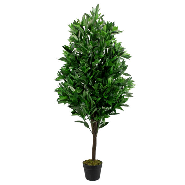 Artificial Lifelike Outdoor Round & Pyramid Bay Trees - 90cm to 120cm High - Image 2