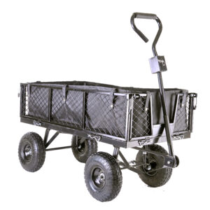 Heavy Duty Garden Cart Pull Along Trailer Trolley with Liner